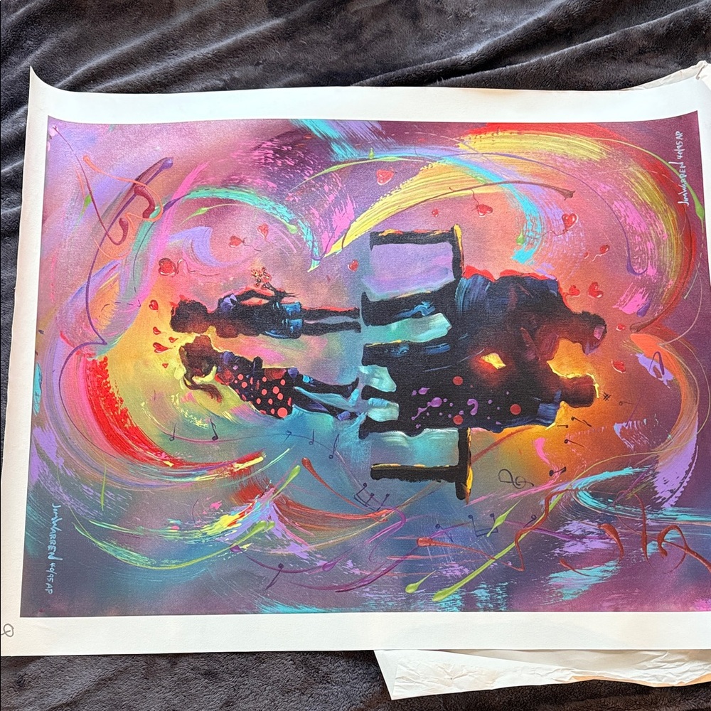 Jim Warren ‘First Kiss’ Giclee on Canvas … NEW!  40 out of 95 limited edition